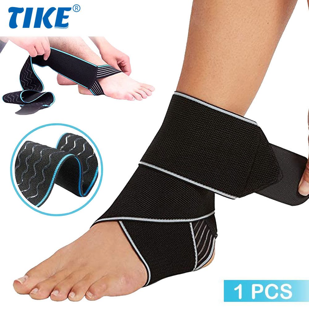 Ankle Mobility Band - 伸縮性のあるシリコンアンクルサポートブレースストラップ、調整可能なアンクルスタビライザー、プロのブレースラップ、バスケットボール、サッカー、1個