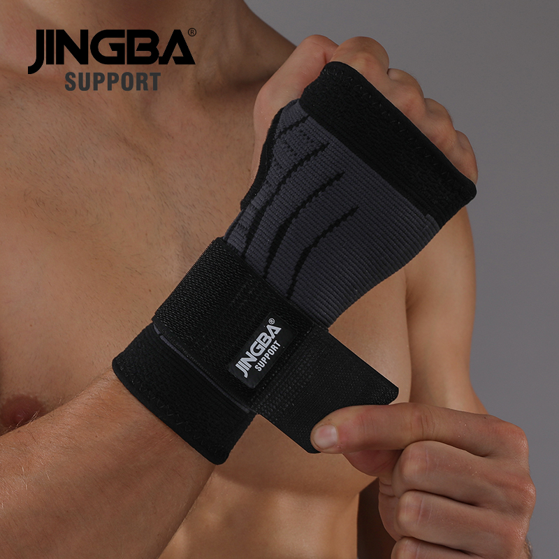 Wrist Wrap Support - Jingba-リストサポートストラップ,関節保護,ウェイトリフティングストラップ,1個,ドロップシッピング用
