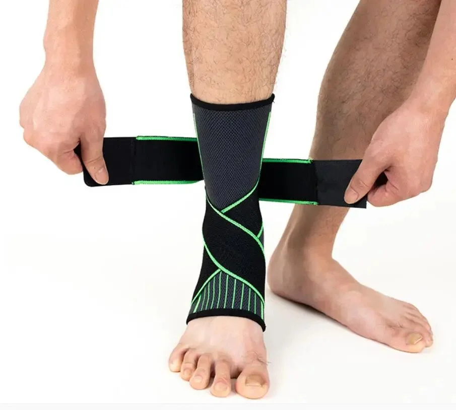 Ankle Mobility Band - スポーツ用足首プロテクター圧縮サポートブレース1個、バスケットボール、ランニング、ハイキング、登山、ヨガに適しています。