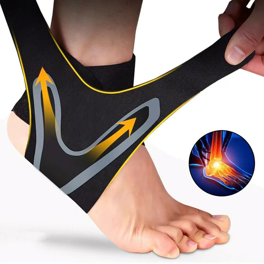 Ankle Mobility Band - Wrels-スポーツ用アンクルブレースサポート、調整可能、コンプレッションスリーブ、伸縮性、足、通気性、捻挫防止、ヒール保護ストラップ