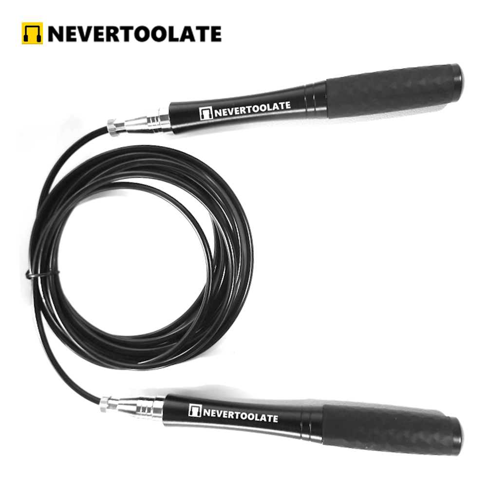 Jump Rope Speed Bearing - 279 グラム 4 ミリメートル直径スチールコードヘビーウェイトアルミハンドルダブルベアリング縄跳びスピードジャンプフィットネスクロスフィット