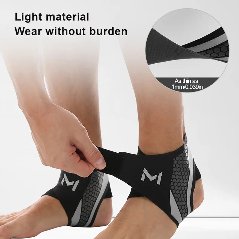 1pc 薄型通気性足首サポートブレース加圧固定スポーツ足首プ - Ankle Mobility Band のレビューと価格