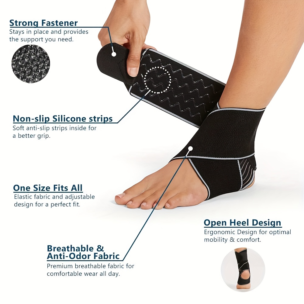 1個入り足首サポートブレース、男女兼用、快適な足首固定具、活 - Ankle Mobility Band のレビューと価格