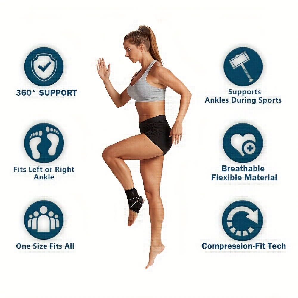 1個入り足首サポートブレース、男女兼用、快適な足首固定具、活 - Ankle Mobility Band のレビューと価格