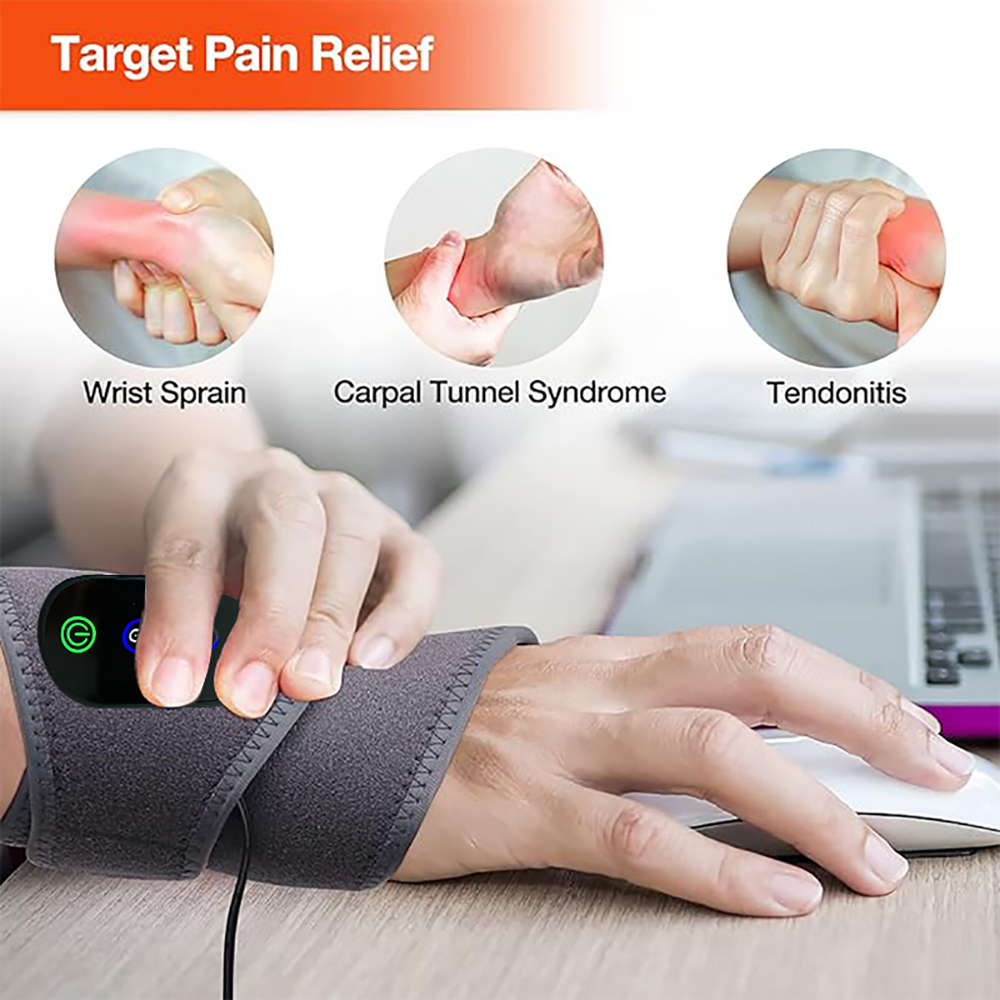コードレス手首加熱パッド、手根管症候群用手首マッサージャー、 - Wrist Wrap Support のレビューと価格