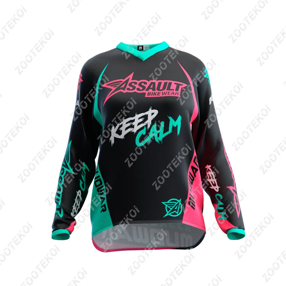 アサルトバイクウェア女性用マウンテンバイクダウンヒルジャージ - Crossfit Full Gear のレビューと価格